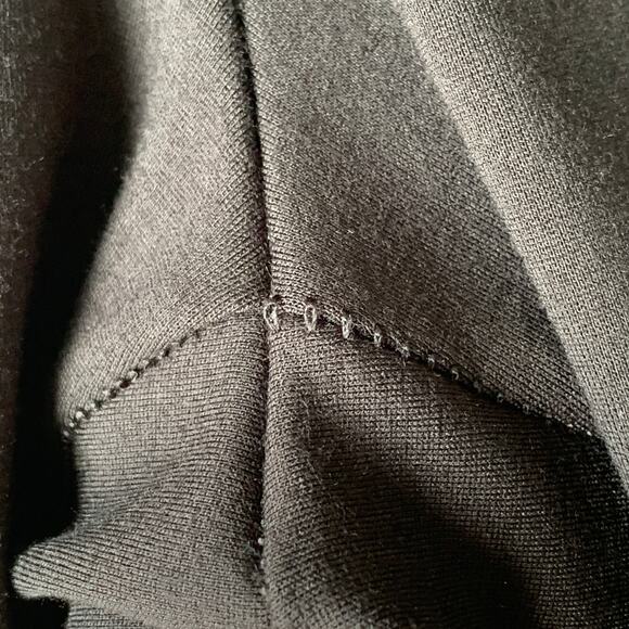 Luxe Slims Black Ankle Leggings Collant Sans Pieds Faux Pockets Size L (14-16) - Picture 7 of 14